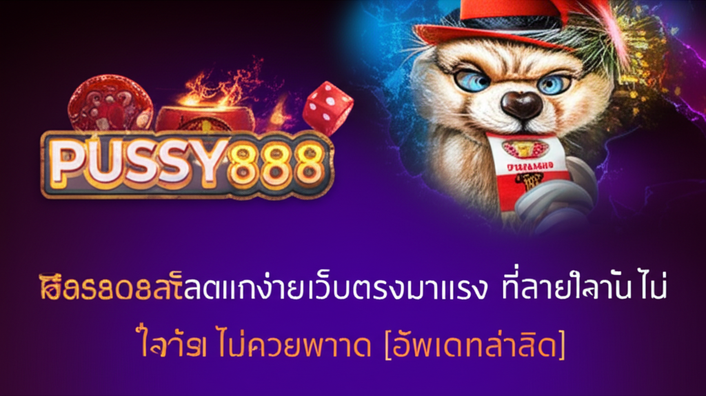 Pussy888 สล็อตแตกง่าย เว็บตรงมาแรง ที่สายปั่นไม่ควรพลาด [อัพเดทล่าสุด]