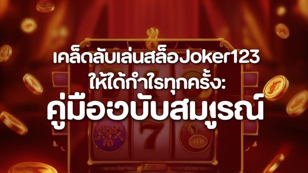 เคล็ดลับเล่นสล็อต Joker123 ให้ได้กำไรทุกครั้ง: คู่มือฉบับสมบูรณ์