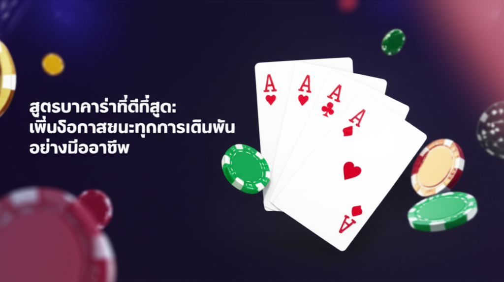 สูตรบาคาร่าที่ดีที่สุด: เพิ่มโอกาสชนะทุกการเดิมพันอย่างมืออาชีพ