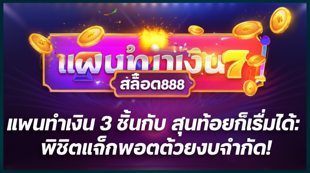 แผนทำเงิน 3 ขั้นกับ สล็อต888 ทุนน้อยก็เริ่มได้: พิชิตแจ็คพอตด้วยงบจำกัด!